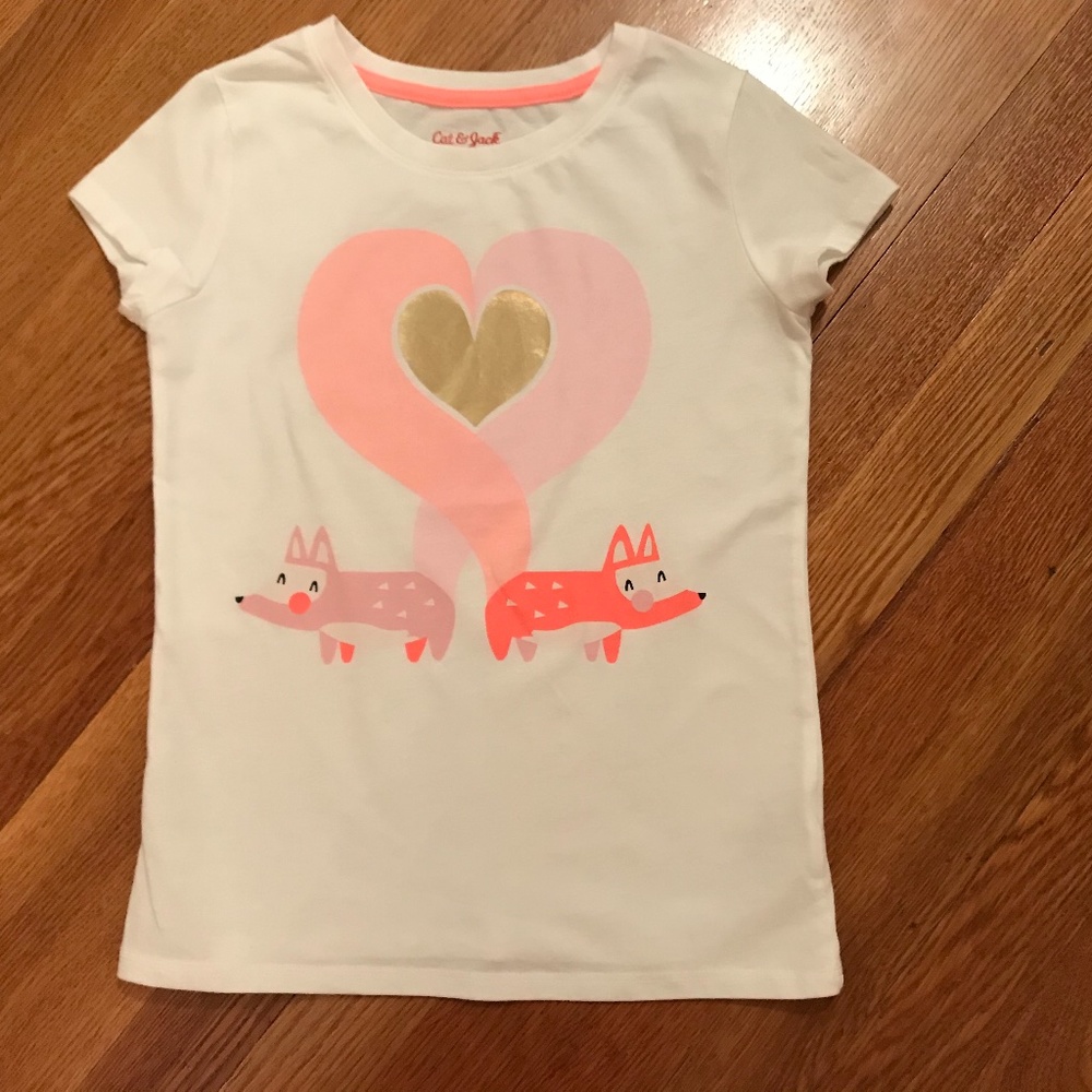 Girls Fox Cat & Jack shirt size Medium